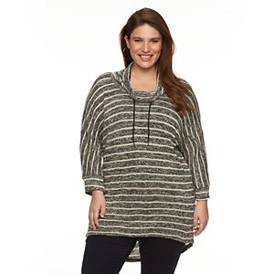 Plus Size French Laundry High-Low Cowlneck Top