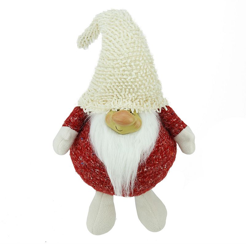 77315614 Plush Smiling Gnome Christmas Table Decor, Red sku 77315614
