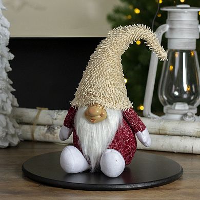 Plush Smiling Gnome Christmas Table Decor