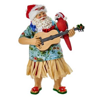 Kurt Adler 11 in Tropical Santa Christmas Table Decor