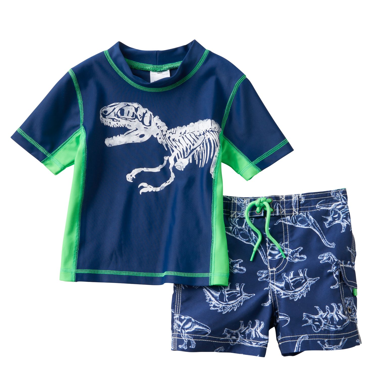 carters dinosaur swim trunks