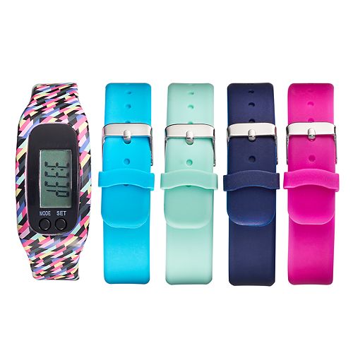 B-Fit Women's Activity Tracker & Interchangeable Band Set - KO2226BK598-078