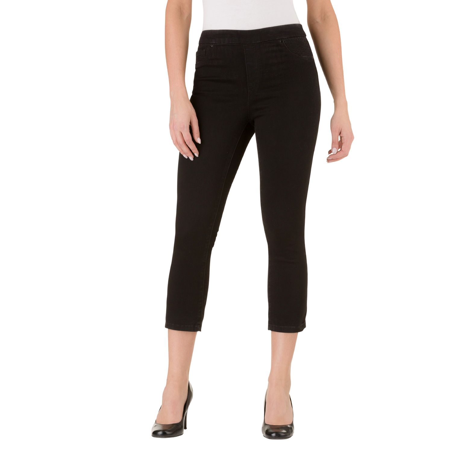 womens pull on capri jeans