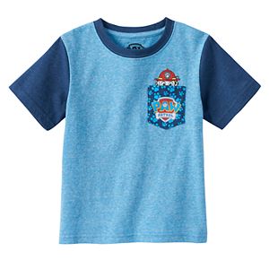 Toddler Boy Paw Patrol Marshall Peek-A-Boo Chest Pocket Tee