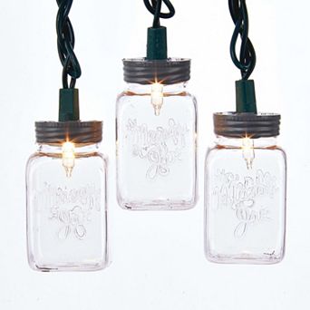 Kurt Adler Mason Jar Light Set