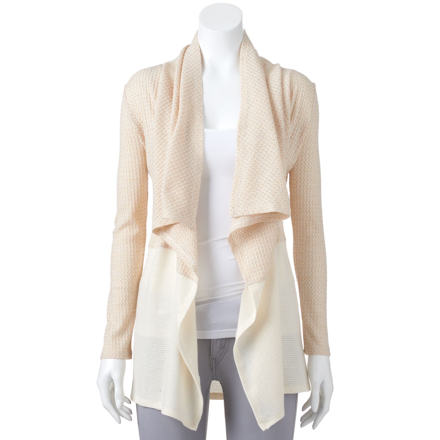 metallic cardigan