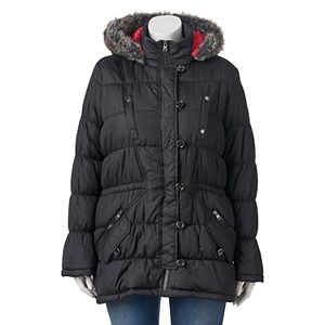 Juniors' Plus Size Urban Republic Hooded Puffy Anorak Jacket