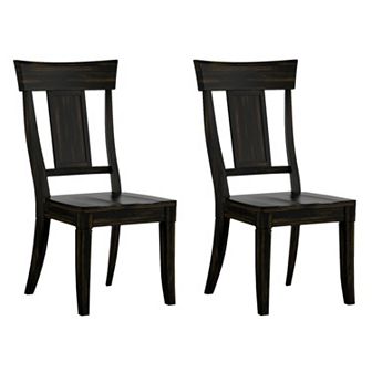 HomeVance Acorn Creek Wood Dining Chair 2 pc Set