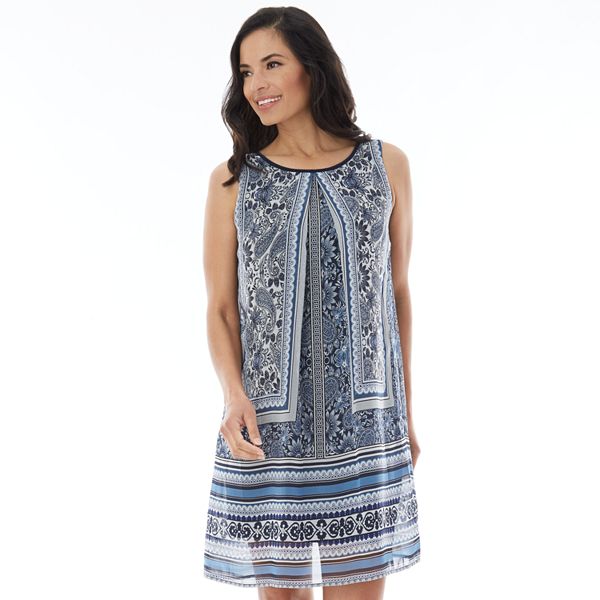 Women's AB Studio Printed Popover Dress