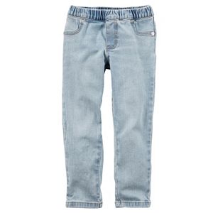 Toddler Girl Carter's Light Wash Denim Jogger Pants