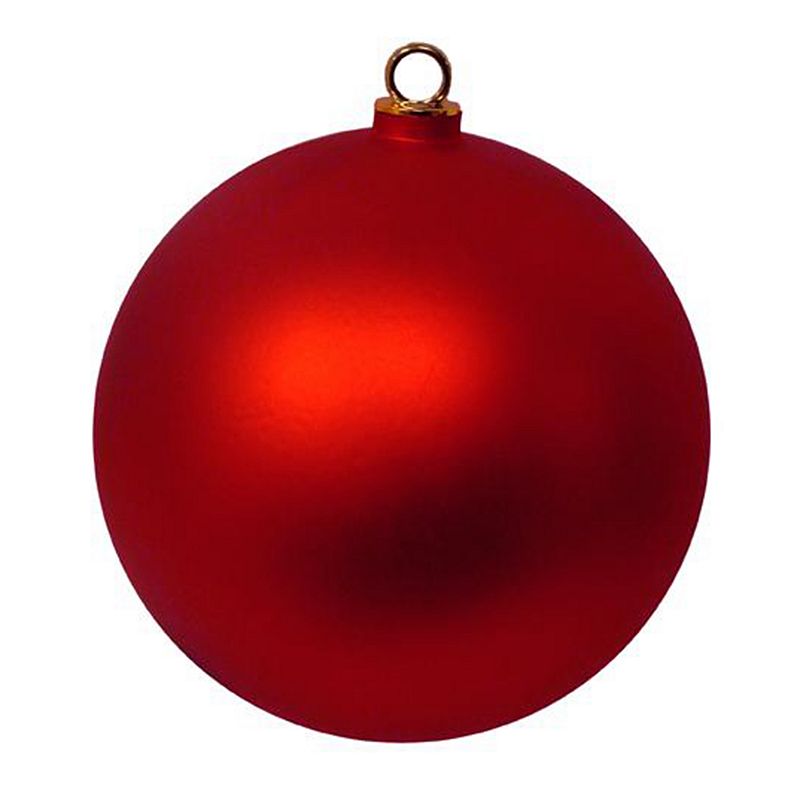 30933466 Shatterproof Matte Ball Christmas Ornament, Red sku 30933466