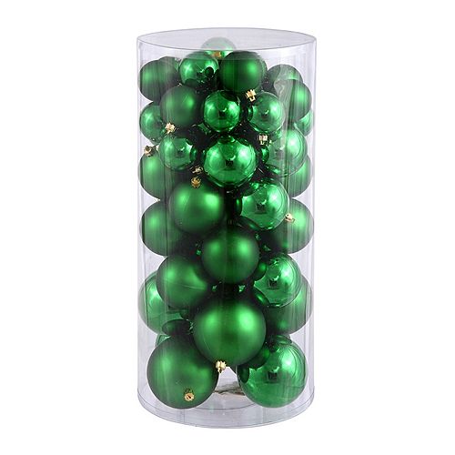 Shiny And Matte Shatterproof Ball Christmas Ornament 50 Piece Set 1389