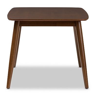 Baxton Studio Flora Dining Table, Chair & Bench 6-piece Set