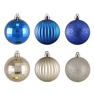 Shatterproof Ball Variety Christmas Ornament 100-piece Set 