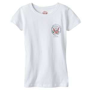Girls 7-16 Kid President Seal Chest Graphic Tee