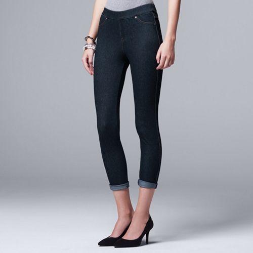 simply vera wang jean leggings