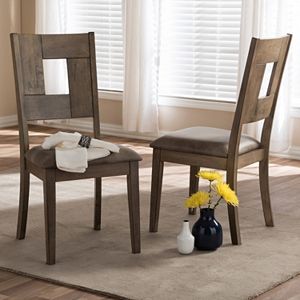 Baxton Studio Gillian Shabby Chic Dining Chair 2-piece Set