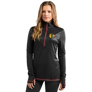 Women's Majestic Chicago Blackhawks Back Check Pullover