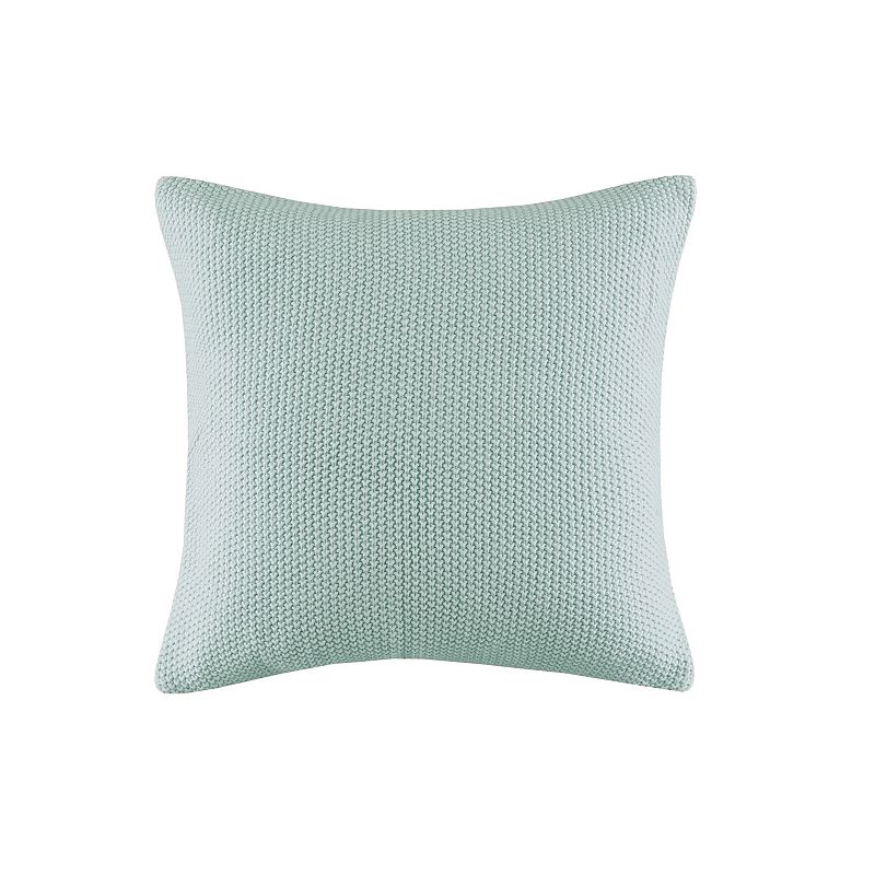 INK+IVY Bree Knit Square Throw Pillow Cover, Blue, 20X20