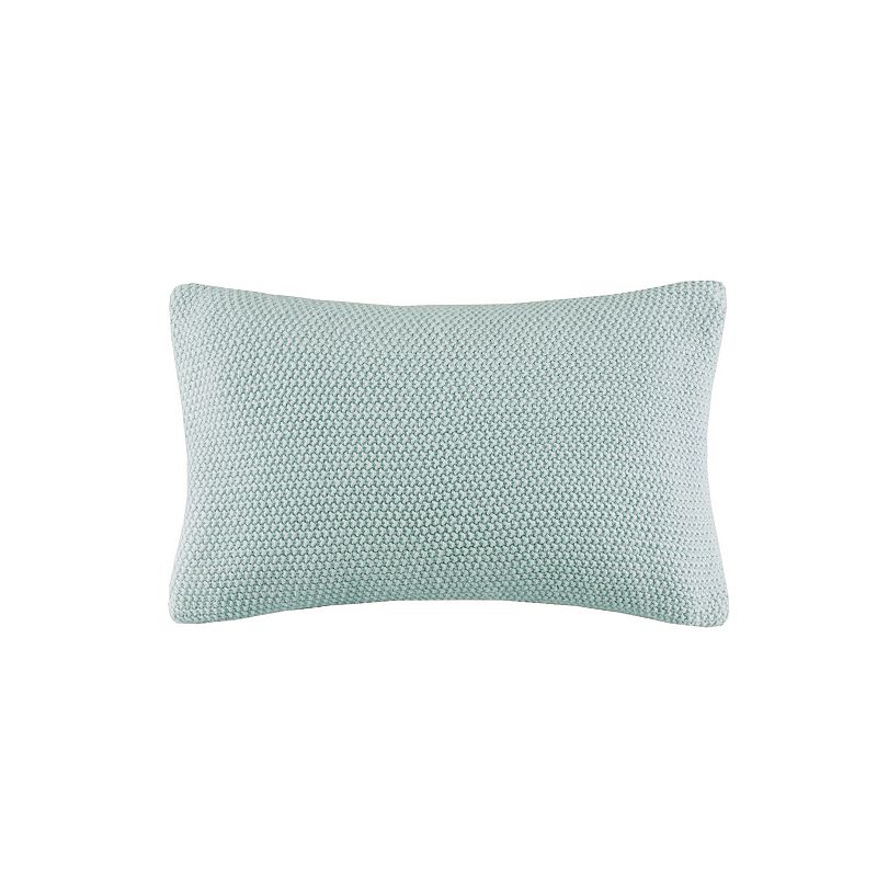 73858104 INK+IVY Bree Knit Oblong Throw Pillow Cover, Blue, sku 73858104