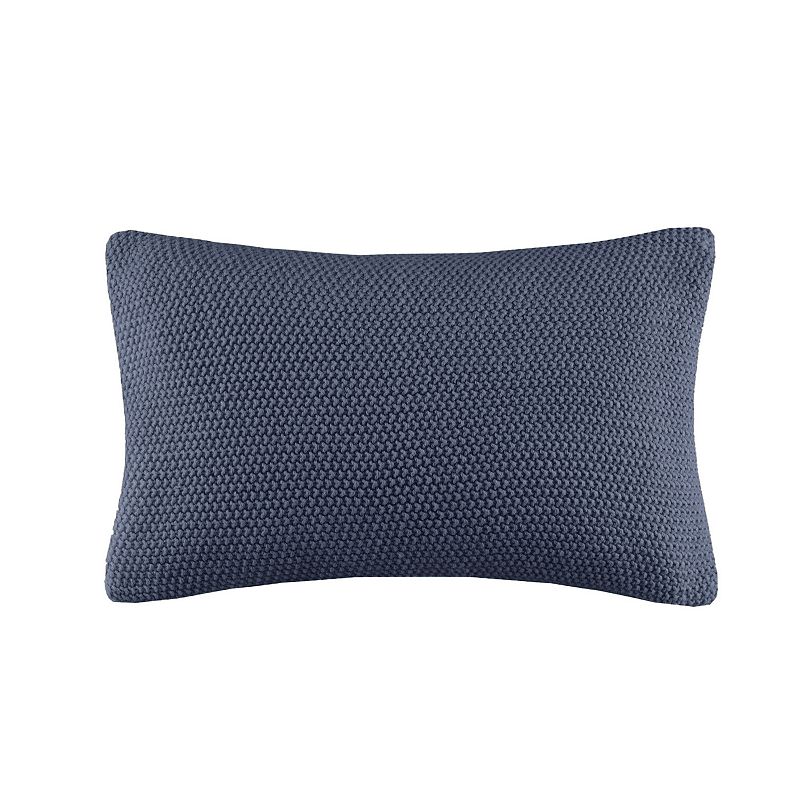67090192 INK+IVY Bree Knit Oblong Throw Pillow Cover, Blue, sku 67090192