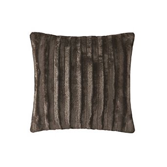 Madison Park Duke Faux Fur Square Throw Pillow