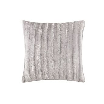 Madison Park Duke Faux Fur Square Throw Pillow