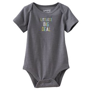 Baby Boy Jumping Beans庐 Embroidered Slubbed Bodysuit