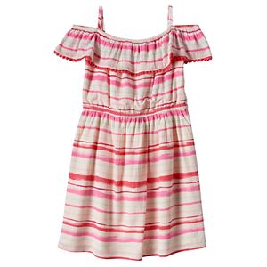 Girls 4-8 SONOMA Goods for Life™ Striped Ruffle Dress