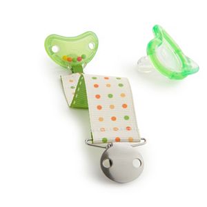 Munchkin Latch Dotted Pacifier & Rattle Clip - 6+ Months