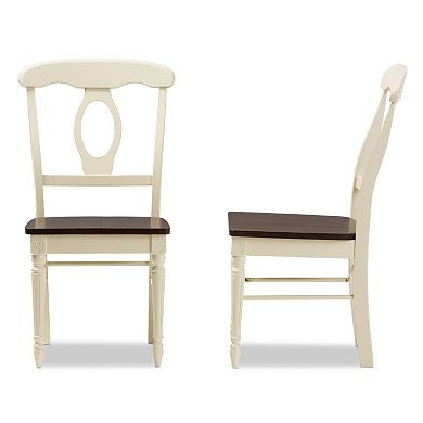 Baxton Studio Napoleon Country Cottage Dining Chair 2-piece Set