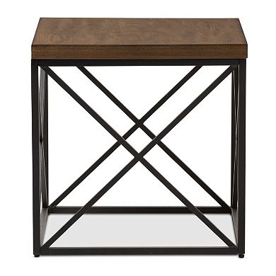 Baxton Studio Holden Industrial End Table