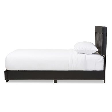 Baxton Studio Solo Faux Leather Full Platform Bed