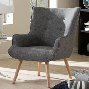 Baxton Studio Nola Mid-Century Arm Chair