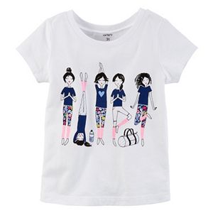 Baby Girl Carter's Short Sleeve Yoga Girl Graphic Tee