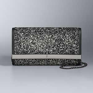 Simply Vera Vera Wang Shine Two Tone Rhinestone Clutch