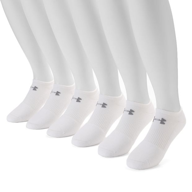 Under armour white ankle hot sale socks