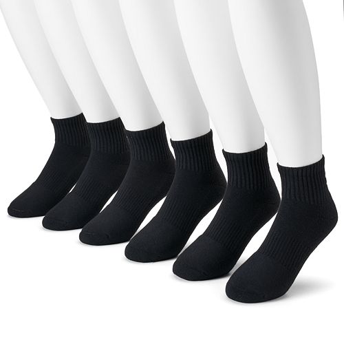 Men's Under Armour 6pack Charged Cotton 2.0 Performance Quarter Socks
