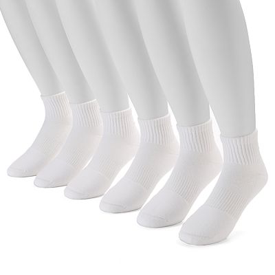 Men s Under Armour 6 pack Training Cotton Performance Quarter Socks