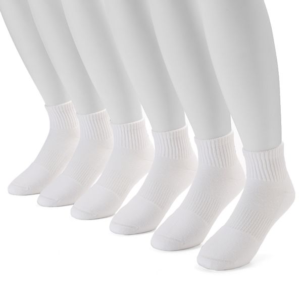 Men's Under Armour 6pack Training Cotton Performance Quarter Socks