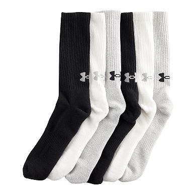 Men's Under Armour 6-pack Training Cotton Performance Crew Socks