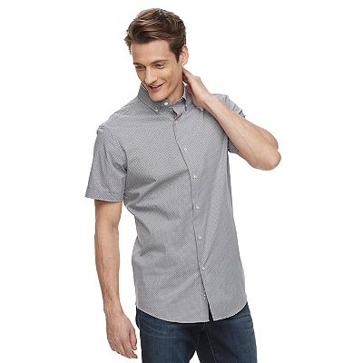 Men's 9® Slim-Fit Stretch Short-Sleeved Dress Shirt