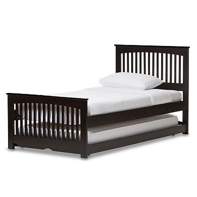 Baxton Studio Hevea Twin Platform Bed & Trundle