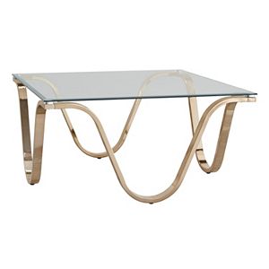 HomeVance Avalos Wave Base Coffee Table