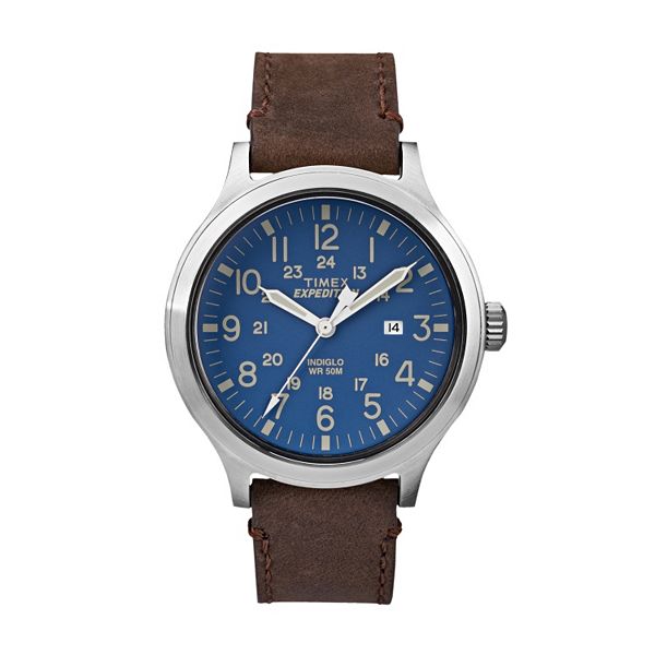 Timex Men's Expedition Scout 43 Leather Watch