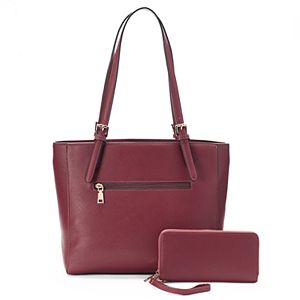 Deluxity 2-in-1 Charlotte Tote with Wallet