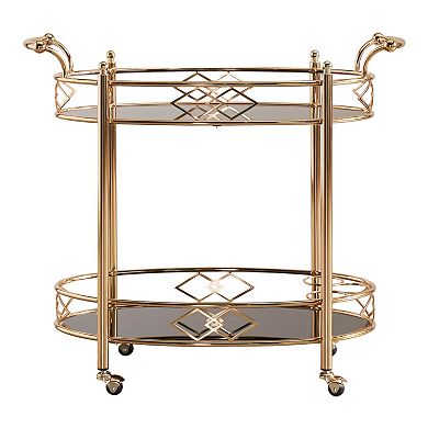 HomeVance Mattie Serving Bar Cart