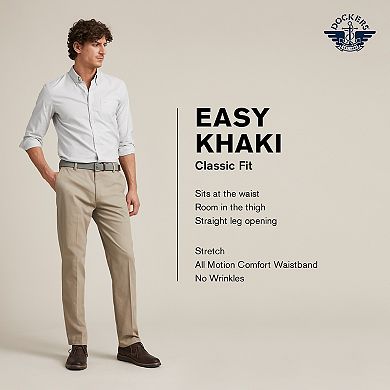 Men's Dockers® Stretch Easy Khaki Classic-Fit Flat-Front Pants