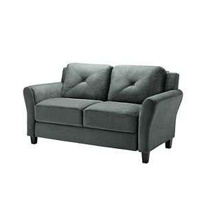 Hardy Rolled Arm Loveseat Sofa