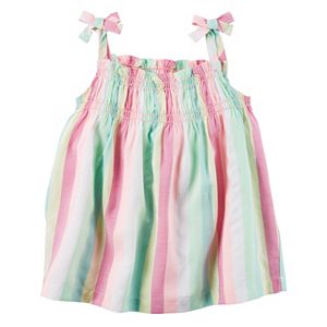 Baby Girl Carter's Striped Smocked Tank Top